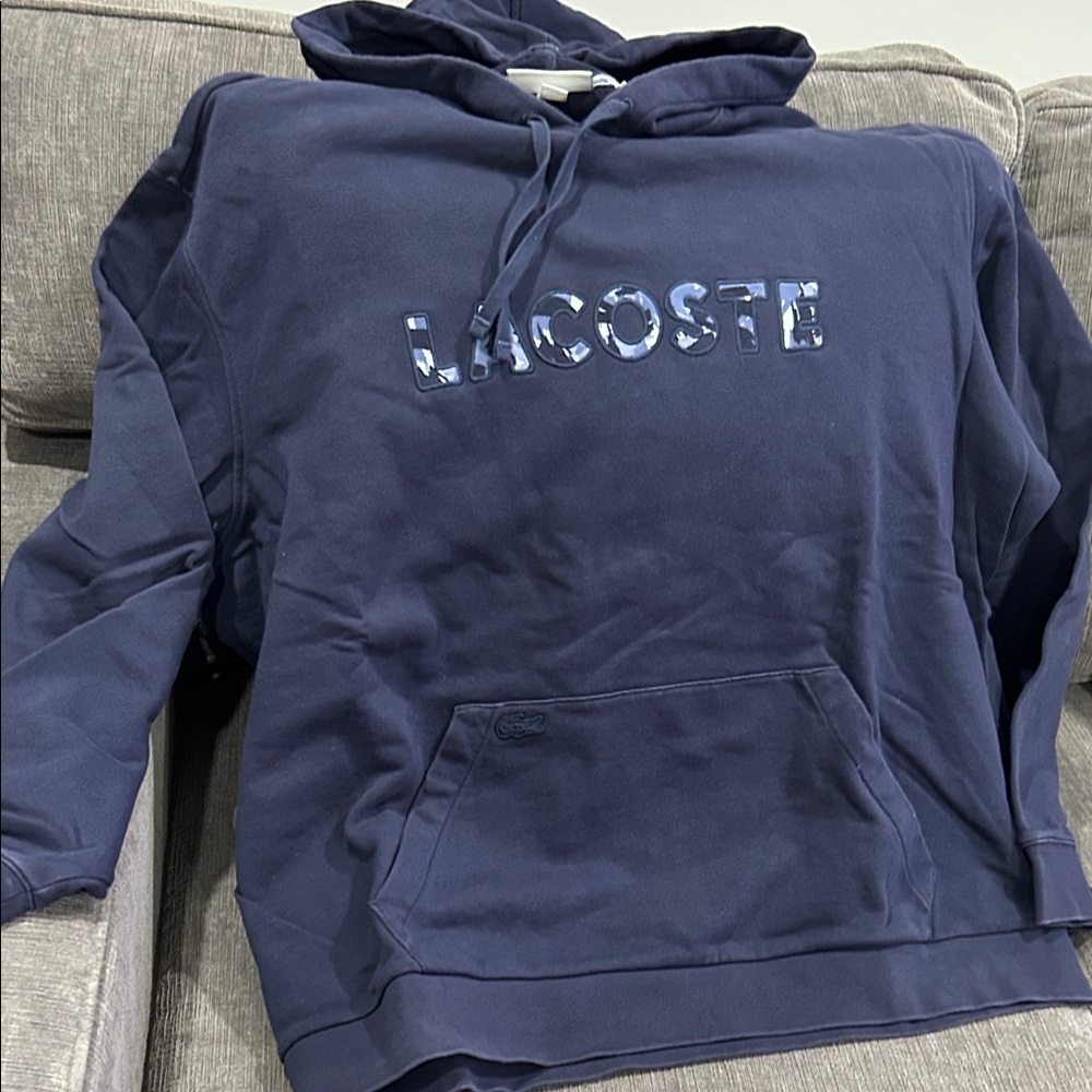 Lacoste Men's Dark Blue Hoodie